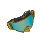 Ski, snowboard, motorcycling, cycling goggles, unisex, bright gold frame, multicolor lens, O11GBMN